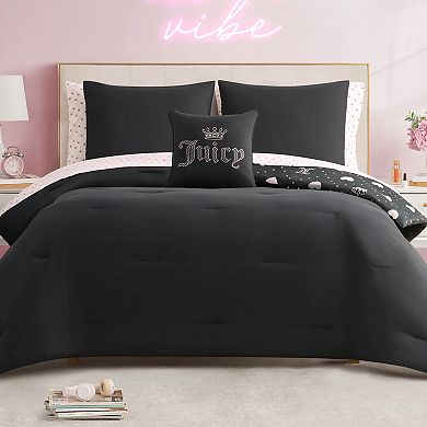 Juicy Couture 8-Piece Bed in a Bag Hearts Comforter Set