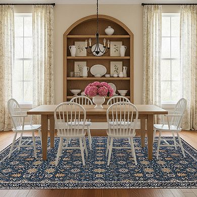 Laura Ashley Imagine Aure Chenille Washable Throw or Area Rug