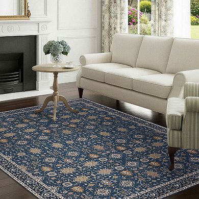 Laura Ashley Imagine Aure Chenille Washable Throw or Area Rug