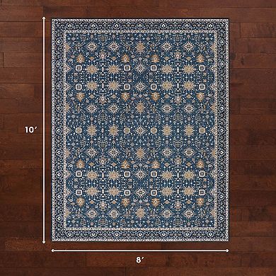 Laura Ashley Imagine Aure Chenille Washable Throw or Area Rug