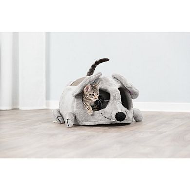 Lukas Plush Indoor Cat Condo with Sisal Scratching Surface & Removable Cushion