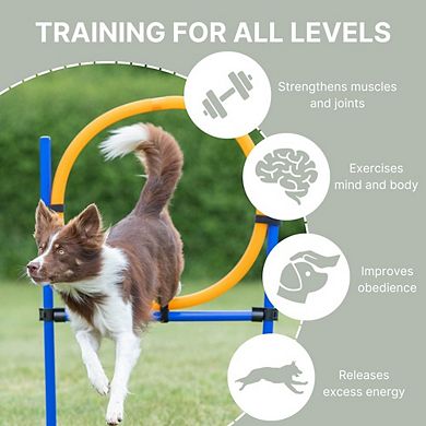 Dog Agility Jumping Ring Training Set