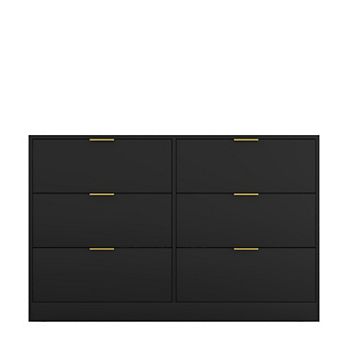 Pnronnc 6 Drawer Dresser Large Storage Cabinet for Modern Home
