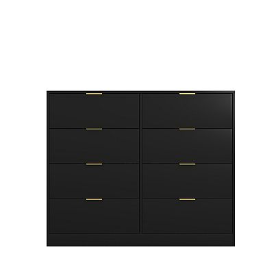 Pnronnc 8 Drawer Dresser Sleek Dresser Large Storage Capacity with Large Storage