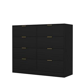 Pnronnc 8 Drawer Dresser Sleek Dresser Large Storage Capacity with Large Storage