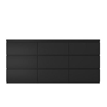Pnronnc 9 Drawer Dresser Wide Dresser Bedroom Minimalist Dresser