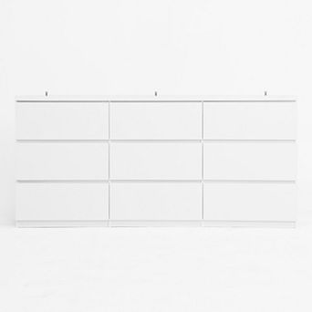 Pnronnc 9 Drawer Dresser Wide Dresser Bedroom Minimalist Dresser