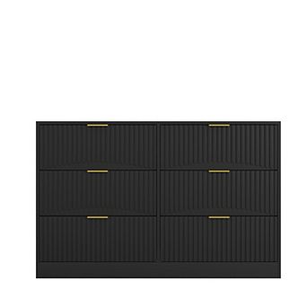 Pnronnc 6 Drawer Storage Dresser Large Storage Chest Bedroom Furniture