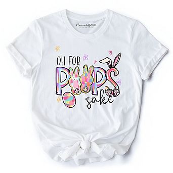 Oh For Peeps Sake T-Shirt, Funny Easter Bunny Spring Tee