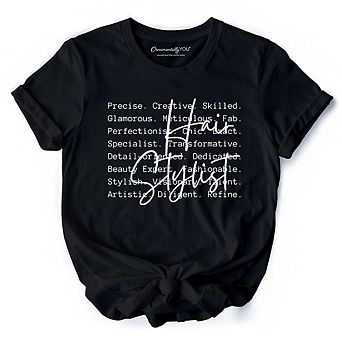 Hair Stylist Definition T-Shirt, Beauty Salon Appreciation Words Tee