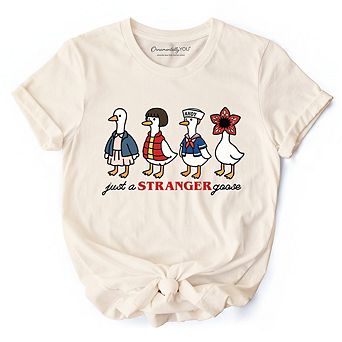 Just a Stranger Goose T-Shirt, Funny Retro Tee