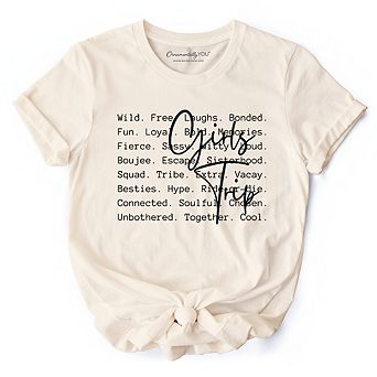 Girls Trip Words T-Shirt, Besties Vacation Memories Tee