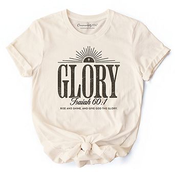 Glory Isaiah 60:1 Christian T-Shirt, Faith Scripture Inspirational Tee