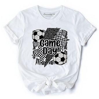 Soccer Game Day T-Shirt, Coquette Sports Mom Fan Tee