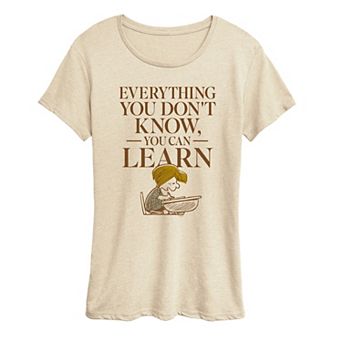 Women's Peanuts Everything You Don't Know Graphic Tee