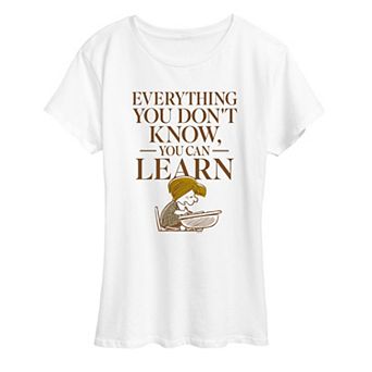 Women's Peanuts Everything You Don't Know Graphic Tee