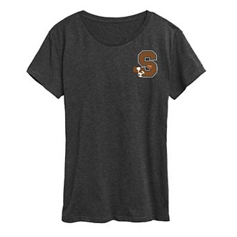 Women's Peanut Snoopy Collegiate Football Letter Graphic Tee