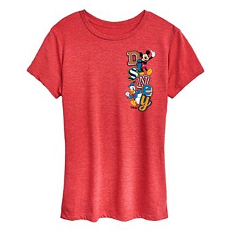 Women's Disney's Mickey & Donald Patch Logo Graphic Tee