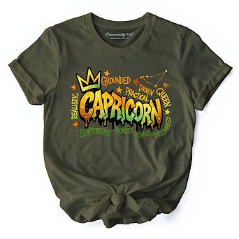 Capricorn Graffiti Zodiac T-Shirt, Street Style Astrology Horoscope Tee