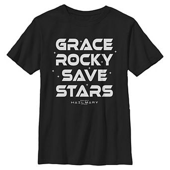 Boys 6-20 Project Hail Mary Grace Rocky Save Stars Graphic Tee
