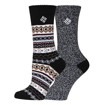Women's Columbia Sleet Stripe Fair Isle Crew Socks 2-Pack