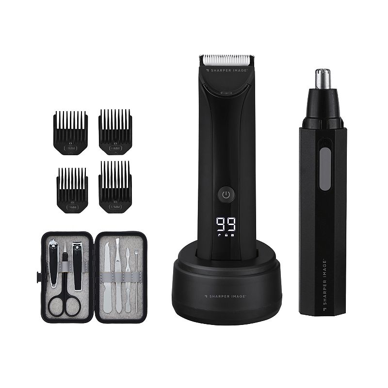 Sharper Image Essential Grooming 3-Piece Set, Black