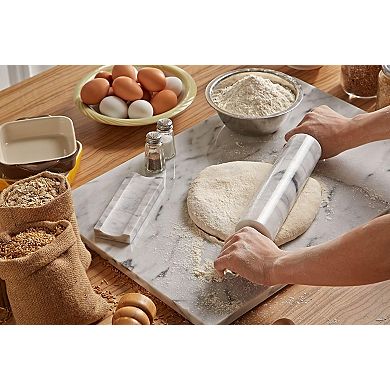 Saboga Home™ Marble Rolling Pin with Aluminum Handles