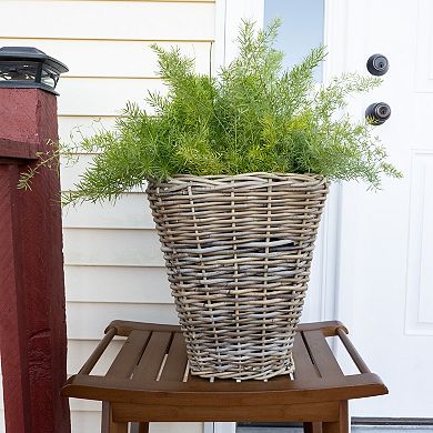 Saboga Home™ Square Tapered Planter with Black Plastic Insert