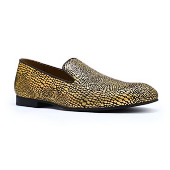 Mens Glitter Snake Print Dress Loafers Slip On Tuxedo Wedding Prom Shoes