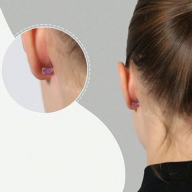 120Pack of Transparent Silicone Earring Backs for Women, Hypoallergenic, Reusable, Secure Fitting