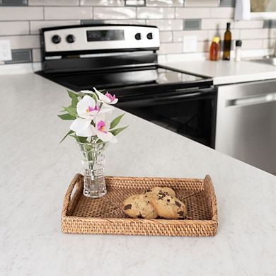 Saboga Home™ Rectangular Vanity Tray With High Handles