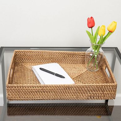 Saboga Home™ Rectangular Tray With Cutout Handles
