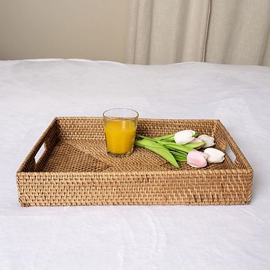 Saboga Home™ Rectangular Tray With Cutout Handles