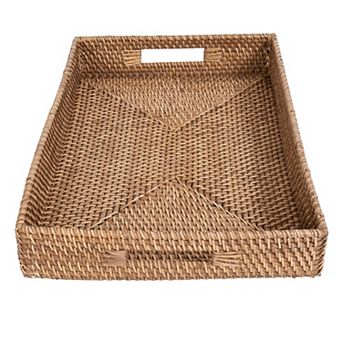 Saboga Home™ Rectangular Tray With Cutout Handles
