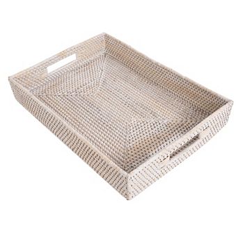 Saboga Home™ Rectangular Tray With Cutout Handles