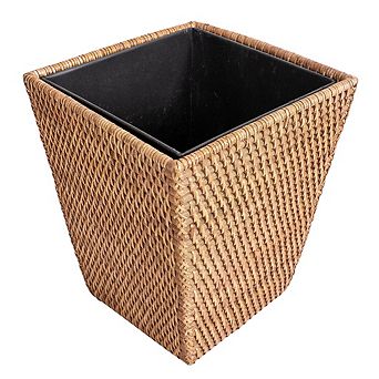 Saboga Home™ Square Tapered Waste Basket with Metal Liner