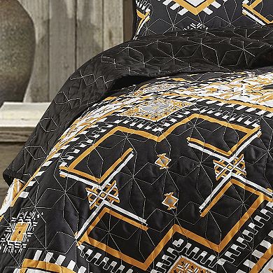 Yellow Southwestern Quilt Set