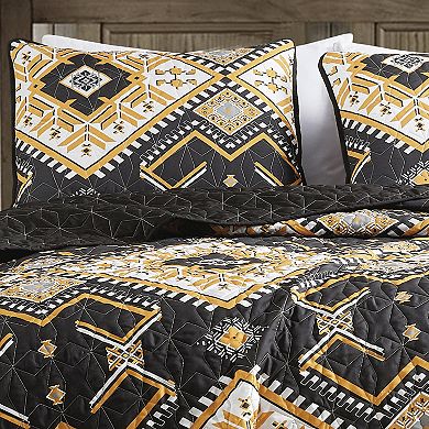 Yellow Southwestern Quilt Set