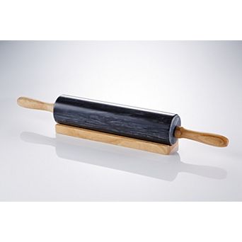 Saboga Home™ Marble Rolling Pin With Wooden Handles