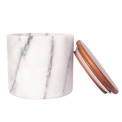 Saboga Home™ Storage Canister with Sealed Wood Top