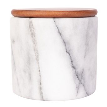 Saboga Home™ Storage Canister with Sealed Wood Top