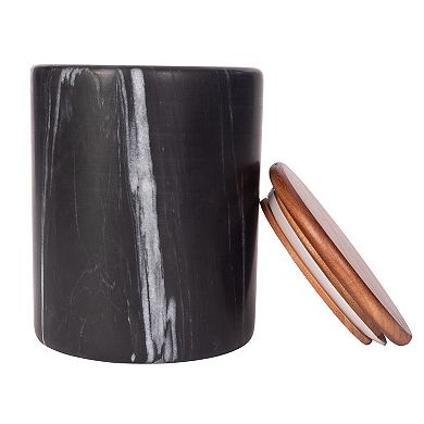 Saboga Home™ Storage Canister with Sealed Wood Top