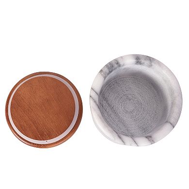 Saboga Home™ Storage Canister with Sealed Wood Top