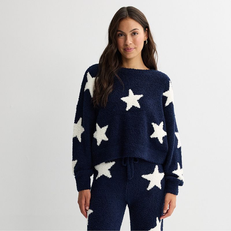 Juniors' Pink Republic Cozy Crewneck