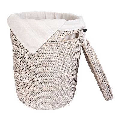Saboga Home™ Round Hamper with Lid