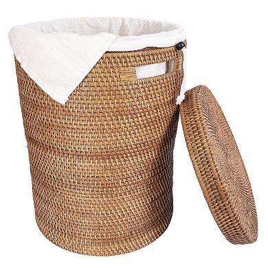 Saboga Home™ Round Hamper with Lid