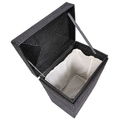 Saboga Home™ Rectangular Hamper with Hinged Lid