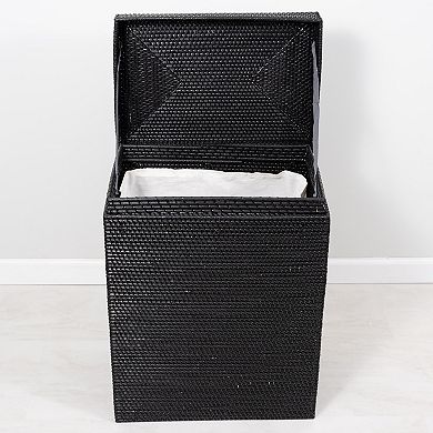 Saboga Home™ Rectangular Hamper with Hinged Lid