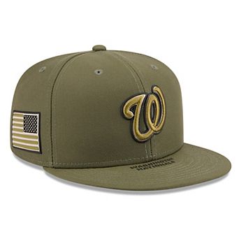 Men's New Era Olive Washington Nationals 2026 Armed Forces Day 59FIFTY Fitted Hat