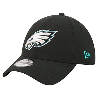 Men's New Era Black Philadelphia Eagles Core Team 39THIRTY Flex Hat